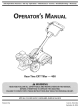 MTD 400 Operator's Manual