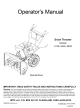 MTD 614E Operator's Manual