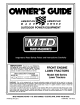 Yard Machines 400 SERIES Owner's Manual