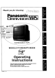 Panasonic Omnivision PV-M2048-K Operating Instructions Manual