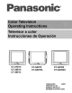 Panasonic CT-G2973 Manual