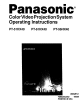 Panasonic PT-61HX40 Operating Instructions Manual