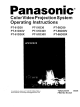 Panasonic PT-56D30X Operating Instructions Manual