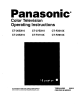 Panasonic CT-27SX10 Operating Instructions Manual