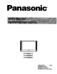 Panasonic CT-30WX54 Manual