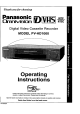 Panasonic Omnivision PV-HD1000 Operating Instructions Manual