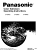 Panasonic CT-36D32 Operating Instructions Manual