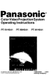Panasonic PT-61HX41 Operating Instructions Manual