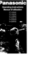 Panasonic CT-13R18C Manual