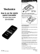 Technics SA-GX350 User Manual
