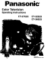 Panasonic CT32G32 Operating Instructions Manual