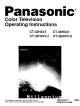 Panasonic CT-36HX41U Operating Instructions Manual