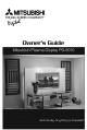 MITSUBISHI PD-5010 Owner's Manual
