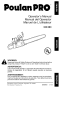 Poulan Pro 380 Operator's Manual
