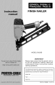 Porter-Cable DA250B Instruction Manual