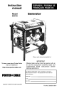 Porter-Cable BSV750 Instruction Manual