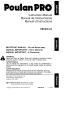 Poulan Pro PBV200 LE Instruction Manual
