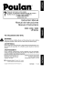 Poulan Pro 2250 LE Series Instruction Manual