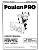 Poulan Pro PP8527ESA Owner's Manual