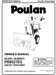 Poulan Pro PR8527ES Owner's Manual