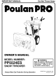 Poulan Pro PP5524ES Owner's Manual