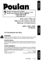 Poulan Pro 2450 LE Instruction Manual