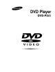 SAMSUNG DVD-P241 Manual