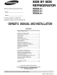 SAMSUNG RS267LABP/XAA Owner's Manual And Installation