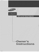SAMSUNG LTP227W Owner's Instructions Manual
