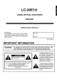 SHARP LC-20E1U Operation Manual
