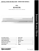 SHARP KB-0333K Installation Instructions & Operating Manual