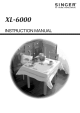 SINGER XL-6000 Instruction Manual
