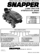 SNAPPER WLT170H38IBV Operator's Manual
