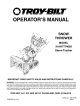 Troy-Bilt 31AH7T74063 Storm Tracker Operator's Manual