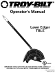 Troy-Bilt TBLE Operator's Manual