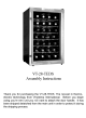 Vinotemp VT-28-TEDS Assembly Instructions