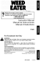Weed Eater FL20 Instruction Manual