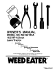 Weed Eater WE165T42A Owner's Manual