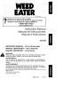 Weed Eater B1750 Instruction Manual