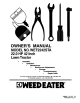 Weed Eater WET2242STA Owner's Manual