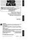 Weed Eater GHT 220 Instruction Manual
