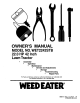 Weed Eater WET2242STB Owner's Manual