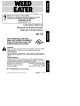Weed Eater EBV 215 Instruction Manual