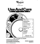 WHIRLPOOL SF387PEY Use And Care Manual