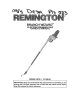 Remington BRANCH WIZARD 111409-01 Owner's Manual