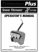 MTD TrimmerPlus ST720r Operator's Manual
