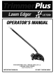 MTD TrimmerPlus LE720r Operator's Manual