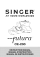 Singer futura CE-200 Instruction Manual