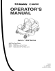 Snapper Axion 150Z Series Operator's Manual