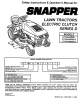 Snapper LT180H48DBV2 Safety Instructions & Operator's Manual
